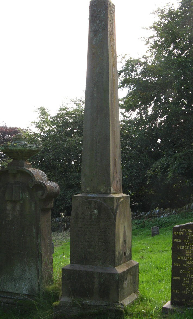 Photo of headstones/Mary McLennan died 1882  MI Strathpeffer Kinnettas